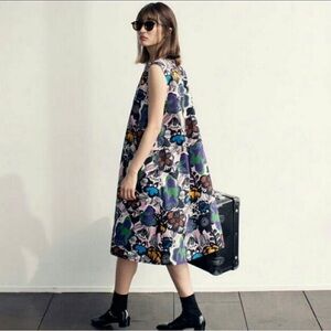 Uniqlo x Marimekko sleeveless A-line midi dress
